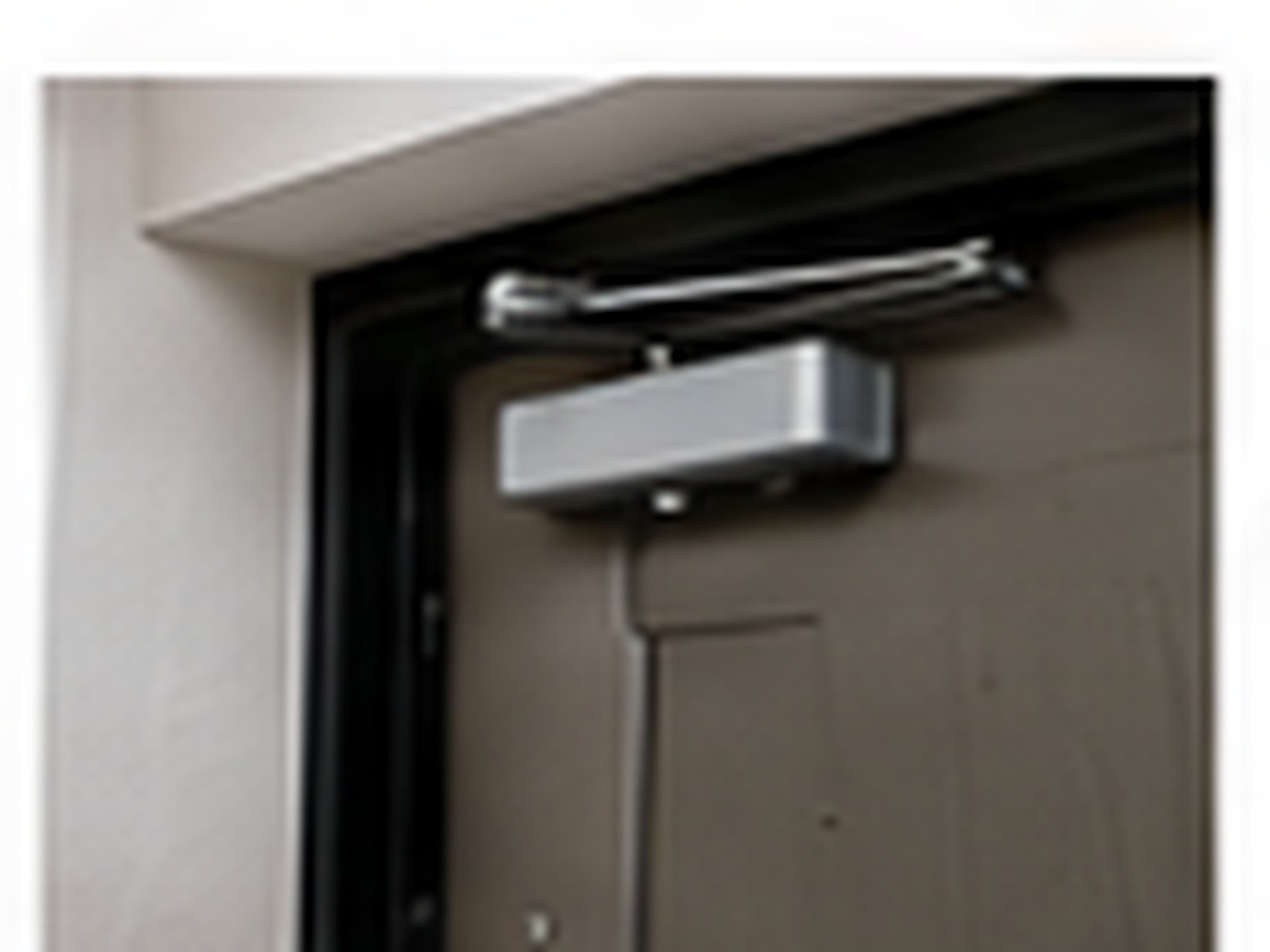 Commercial door closer and hardware
